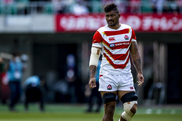 日本代表No.8アマナキ・レレイ・マフィ　©︎Kiichi Matsumoto