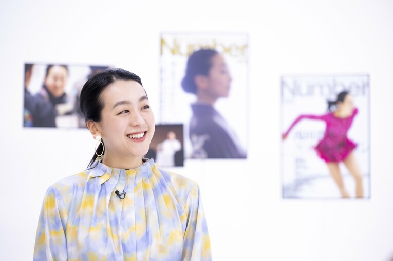 2010年バンクーバー五輪、2014年ソチ五輪について語る浅田真央　©︎Asami Enomoto