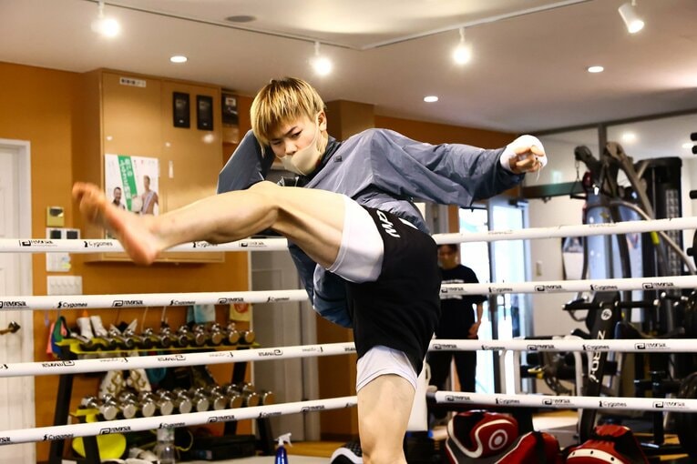 那須川天心の公開練習　©RISE