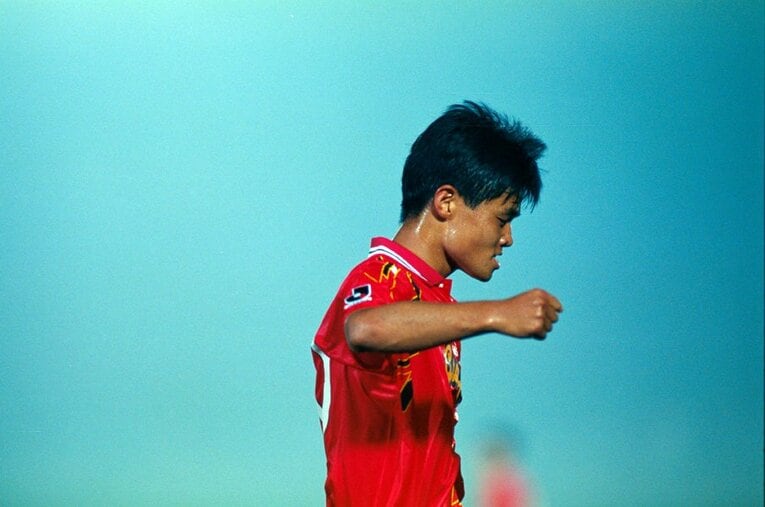 グランパス時代の小倉　©Sports Graphic Number