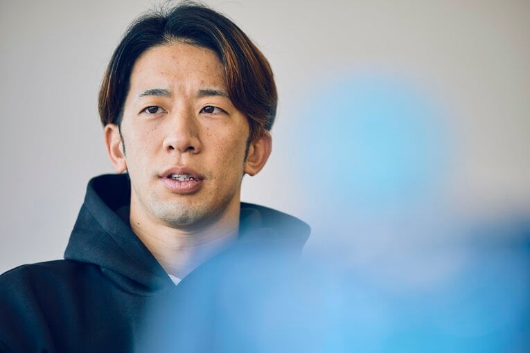 インタビューに応じる野田昇吾　©Kiichi Matsumoto