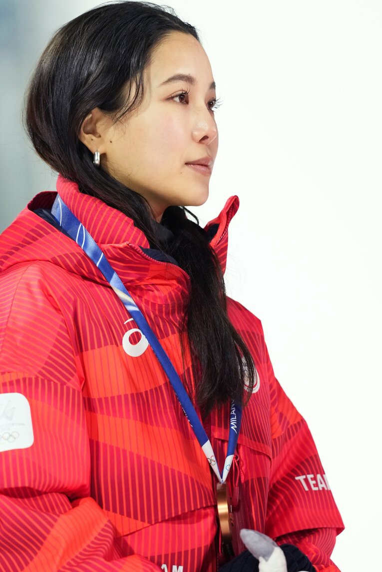 ミラノ五輪ジャンプ混合団体で銅メダルを獲得した日本チーム　©Tsutomu Kishimoto／JMPA