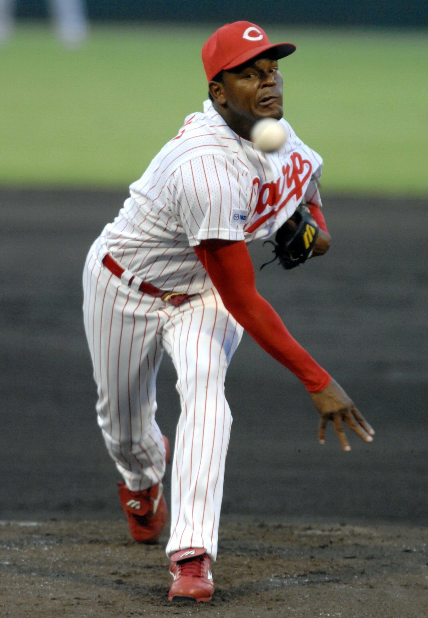 2004年から06年まで広島でプレーしたフェリシアーノ（06年撮影）　©︎JIJI PRESS