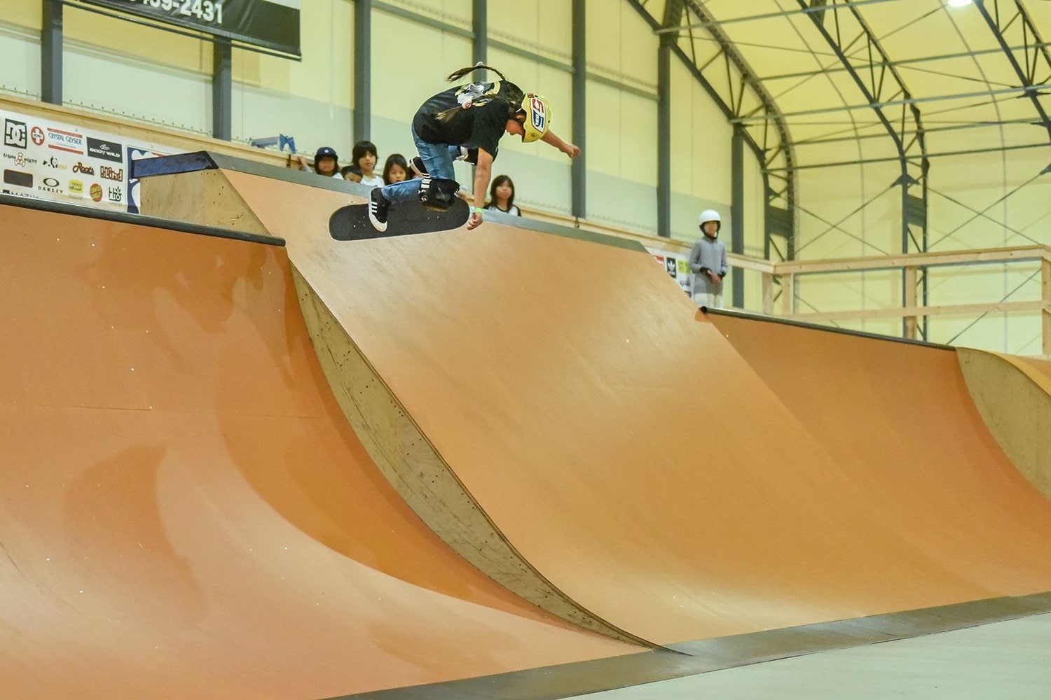 2017年の全日本アマチュア選手権にて。当時はこの長髪三つ編みが彼女のトレードマークだった ©Yoshio Yoshida