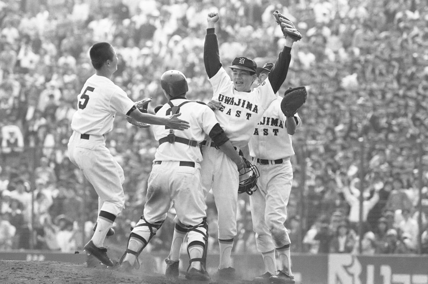 1988年のセンバツで優勝した強豪、宇和島東高　©JIJI PRESS