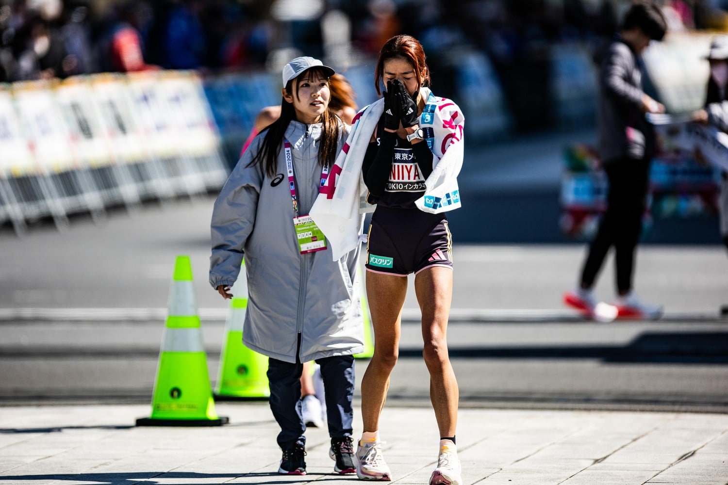 ゴール後は涙を流すシーンも　©Nanae Suzuki