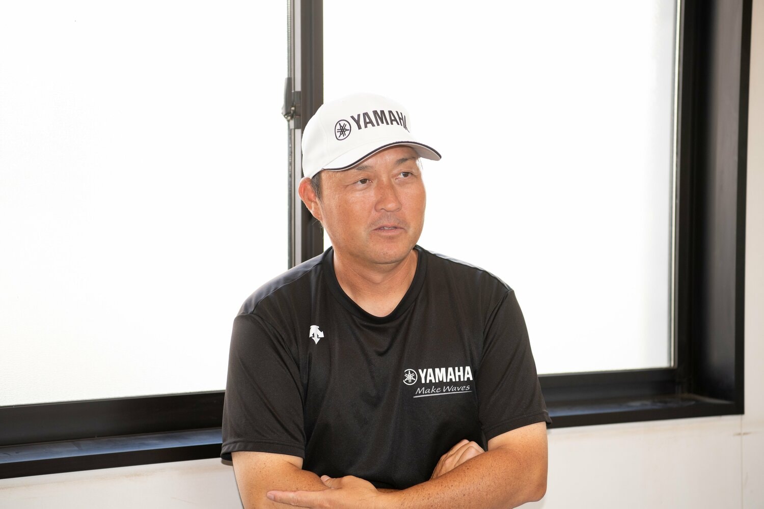 現在、ヤマハ野球部を率いる申原直樹監督 ©Kota Inoue
