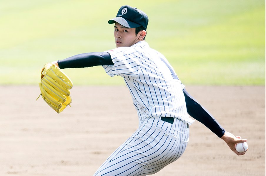 大船渡高時代の佐々木©AsamiEnomoto