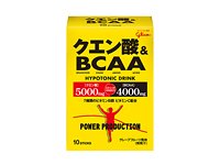 疲労回復におすすめのクエン酸入り
クエン酸、BCAA、7種のビタミンB群、ビタミンCを配合。水に溶かして、飲むパウダータイプ。クエン酸＆BCAA（10本入り）\2,100