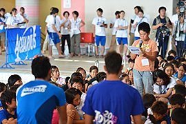 トークセッションでは、子供たちも夢を発表。「泳げる恐竜博士になりたいです！」 