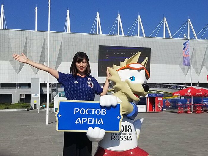 フジ・鈴木唯アナのW杯取材秘話。ロシア人記者の「私も応援していた」。＜Number Web＞ photograph by Yui Suzuki
