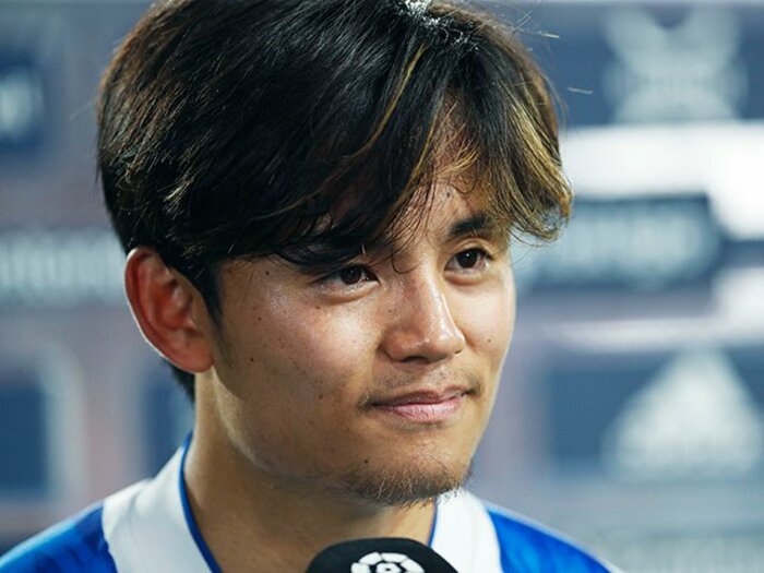 「タケ、今日はお前の日になる」と監督に送り出された通り…久保建英21歳の7点目→“MVP後ひっそり行動”をカメラマンは見た＜Number Web＞ photograph by Daisuke Nakashima