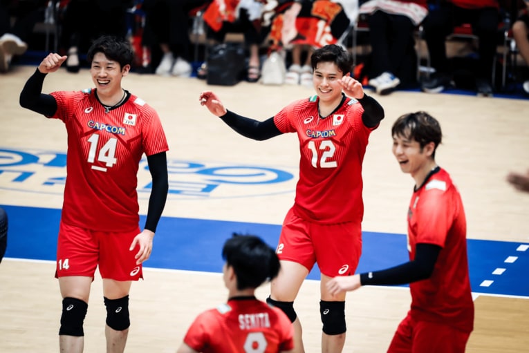 ネーションズリーグ ブルガリア戦　©︎FIVB