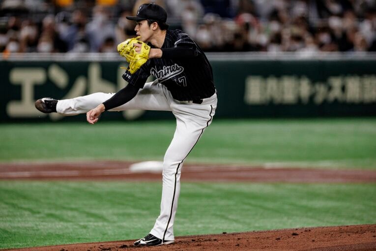 佐々木朗希は奪三振数で抜群の成績を残している　©Kiichi Matsumoto