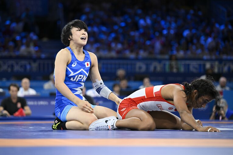 レスリング女子53kg決勝、藤波朱理vs.ルシアジャミレス・ジェペスグスマン　©Asami Enomoto/JMPA