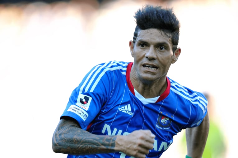 横浜F・マリノス時代のマルキーニョス。2003年、2012、13年と計3シーズンプレーした ／ photograph by Takuya Sugiyama