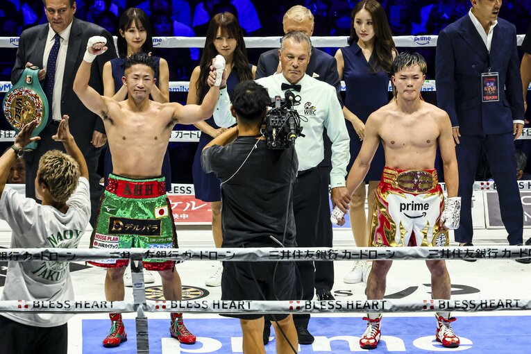 判定3-0でWBC世界バンタム級王座を防衛した井上拓真　©Susumu Nagao