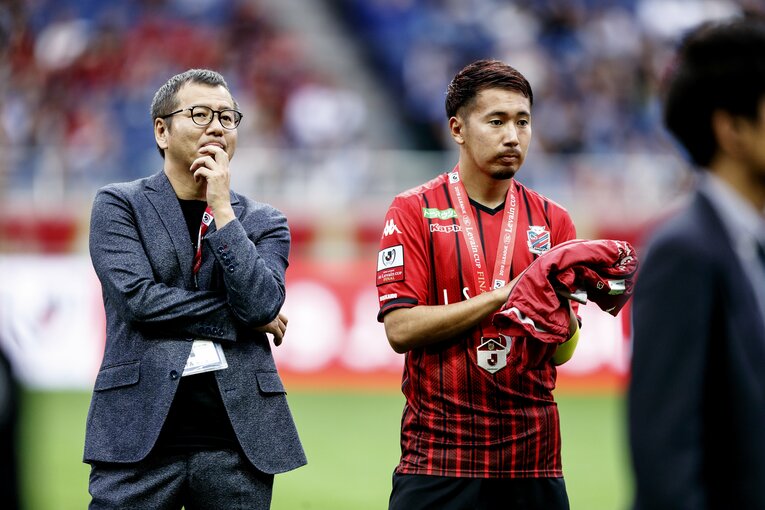 現在Jリーグチェアマンを務める野々村芳和。ミシャを口説き、札幌へ連れてきた（2019年）　©︎Kiichi Matsumoto