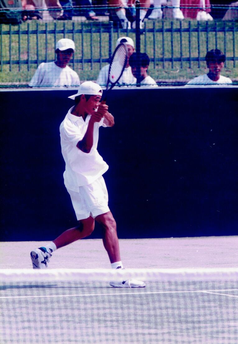 高校最後の国体での杉村　写真は本人提供