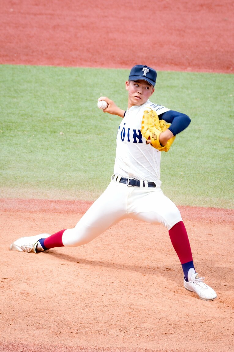 大阪桐蔭の「スーパー1年生」森陽樹　©Asuka Ehara