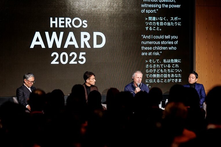 「世界を変えるスポーツの価値」――3人の言葉を多くのアスリートたちが熱心に聞き入っていた