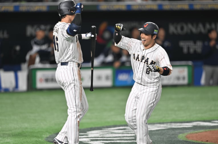 近藤健介は、大谷翔平と2023年WBC、日本ハム時代にも共闘している ／ photograph by Naoya Sanuki