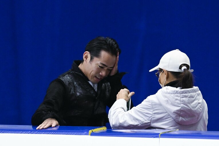 フリーの演技後もミスしたことを引きずる高橋　©Asami Enomoto