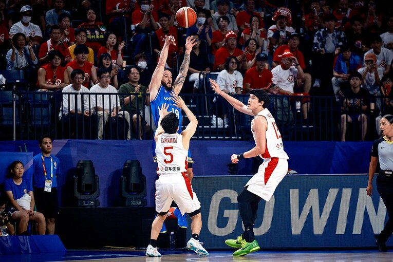 ベネズエラは高い３Pシュート決定率で日本を苦しめた　©︎FIBA