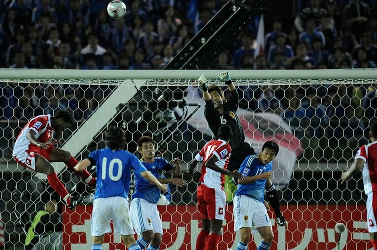 2008年　オマーン戦 ／ photograph by Takuya Sugiyama