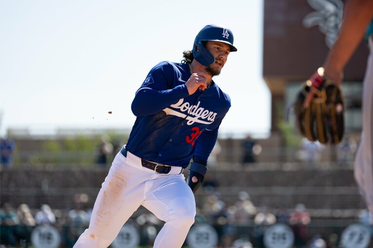 【ドジャースの新しい仲間たち】端正な顔立ちで人気上昇中のアウトマン　©Nanae Suzuki