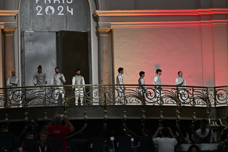 男子フルーレ団体決勝戦　©Naoya Sanuki/JMPA