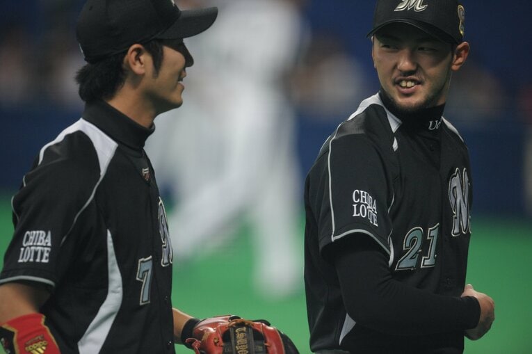 西岡剛、内竜也（2010年日本シリーズ）©︎Naoya Sanuki