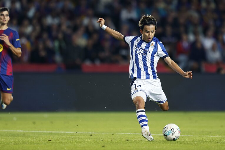 「痛いままやっても…」久保建英が休養決断バルサ戦の事実は“クロスバー直撃”だけでない「ベンチにも姿はなく」「ヤマルも代表戦でケガしたが」(10)