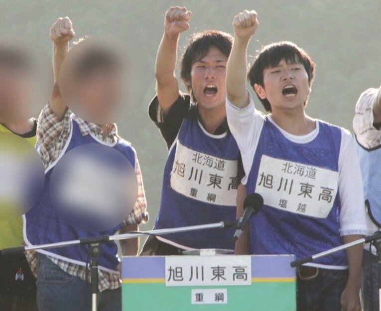 2010年大会の北海道予選。重綱は“全国模試No.1”というキャッチ―な塩越の実績を利用して風を掴もうと考えた／本人提供