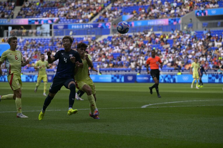 関根大輝が飛躍的に成長したと振り返るパリ五輪・スペイン戦　©Koki Nagahama/JMPA