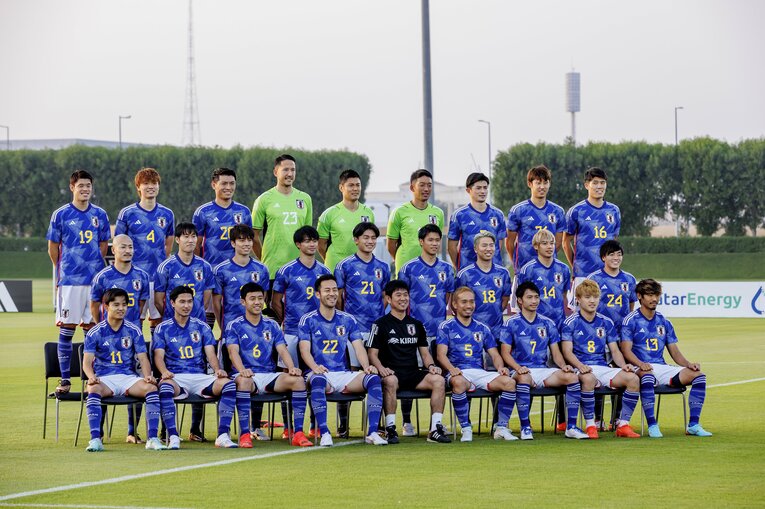 カタールW杯日本代表の全メンバー　©Kiichi Matsumoto/JMPA