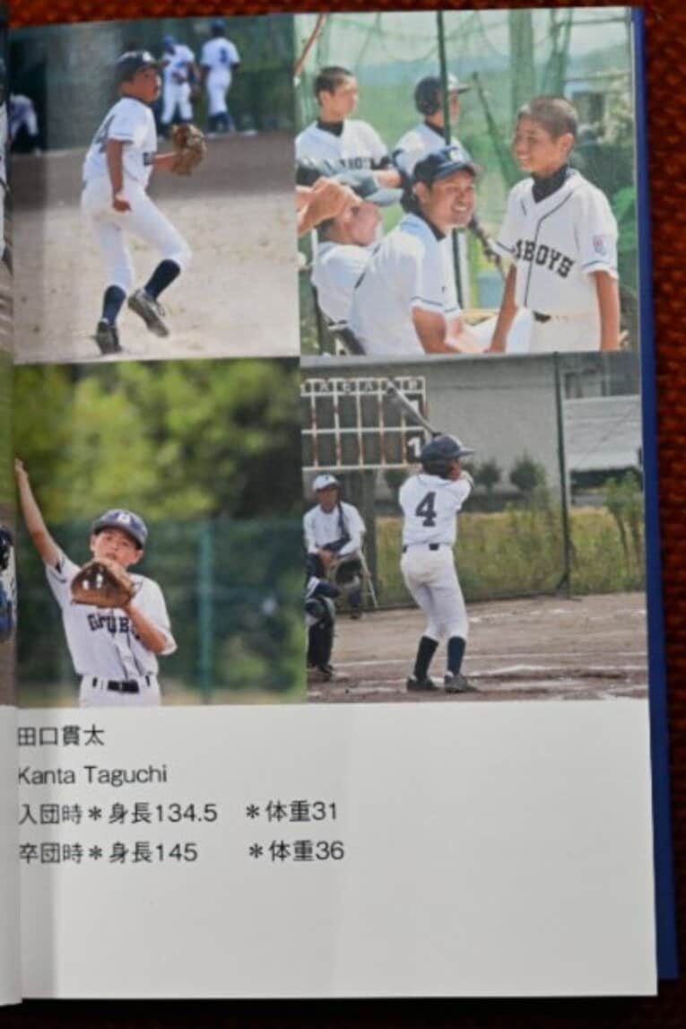 野球に没頭していたボーイズリーグ時代、ポジションはセカンド　母の広美さん提供