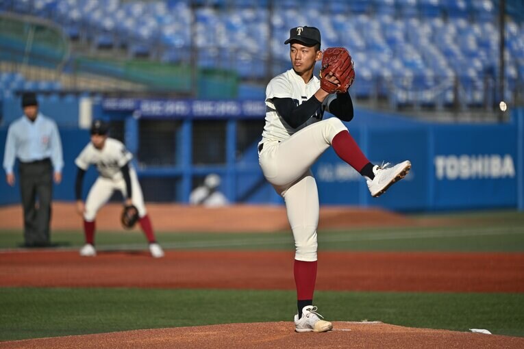 絶対エース・前田悠伍（3年）　©Nanae Suzuki