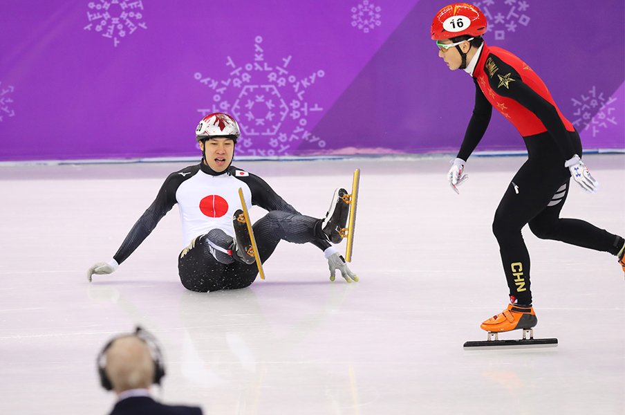 ショートトラック“黄金の右足”が。坂爪亮介、平昌ラストレース後の涙。<Number Web> photograph by Ryosuke Menju/JMPA
