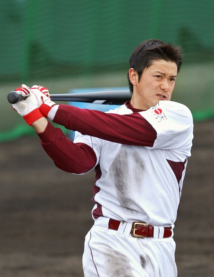 楽天時代の西谷さん　©JIJI PRESS