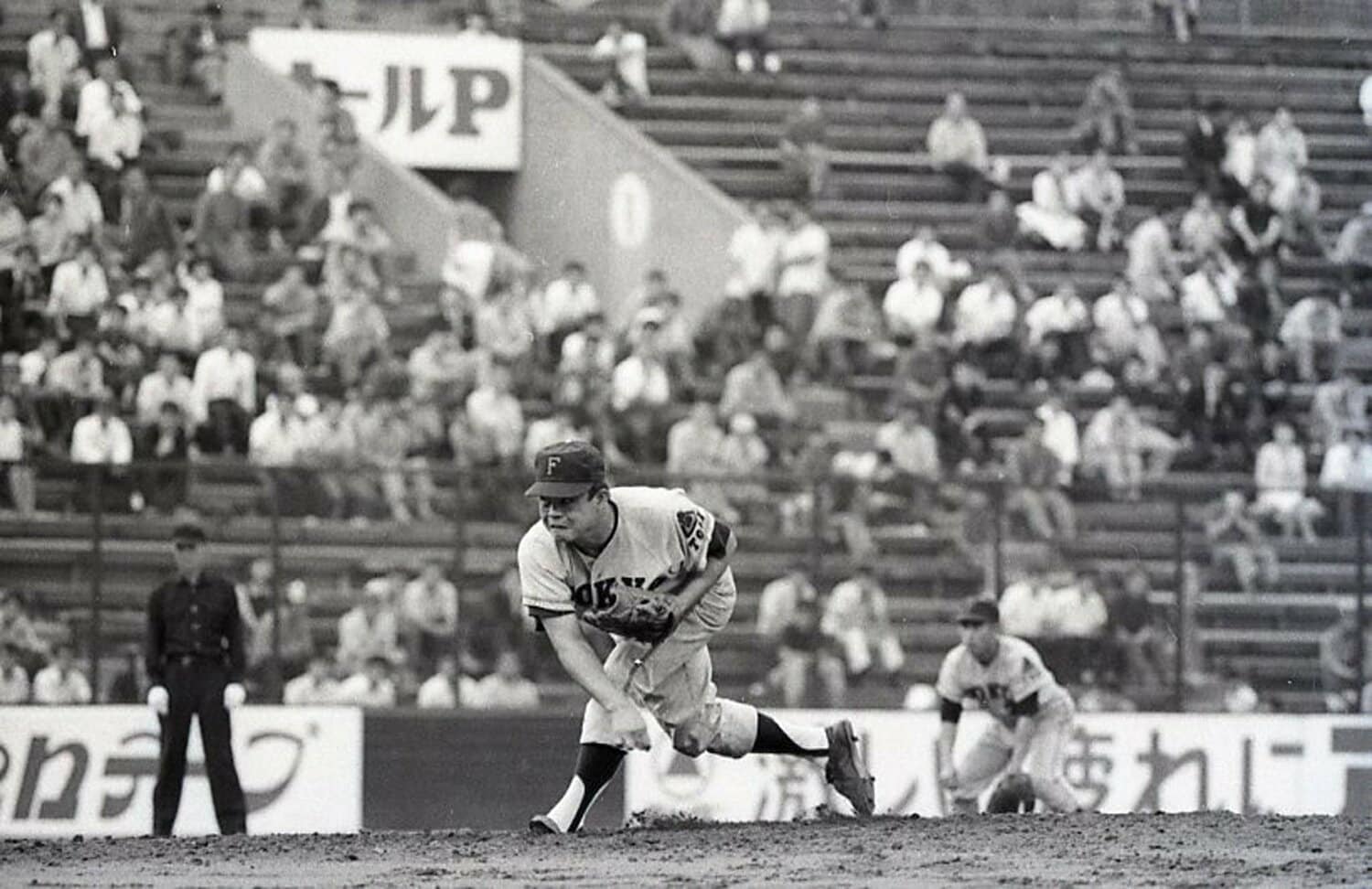 東映フライヤーズで活躍した尾崎行雄　©︎JIJI PRESS