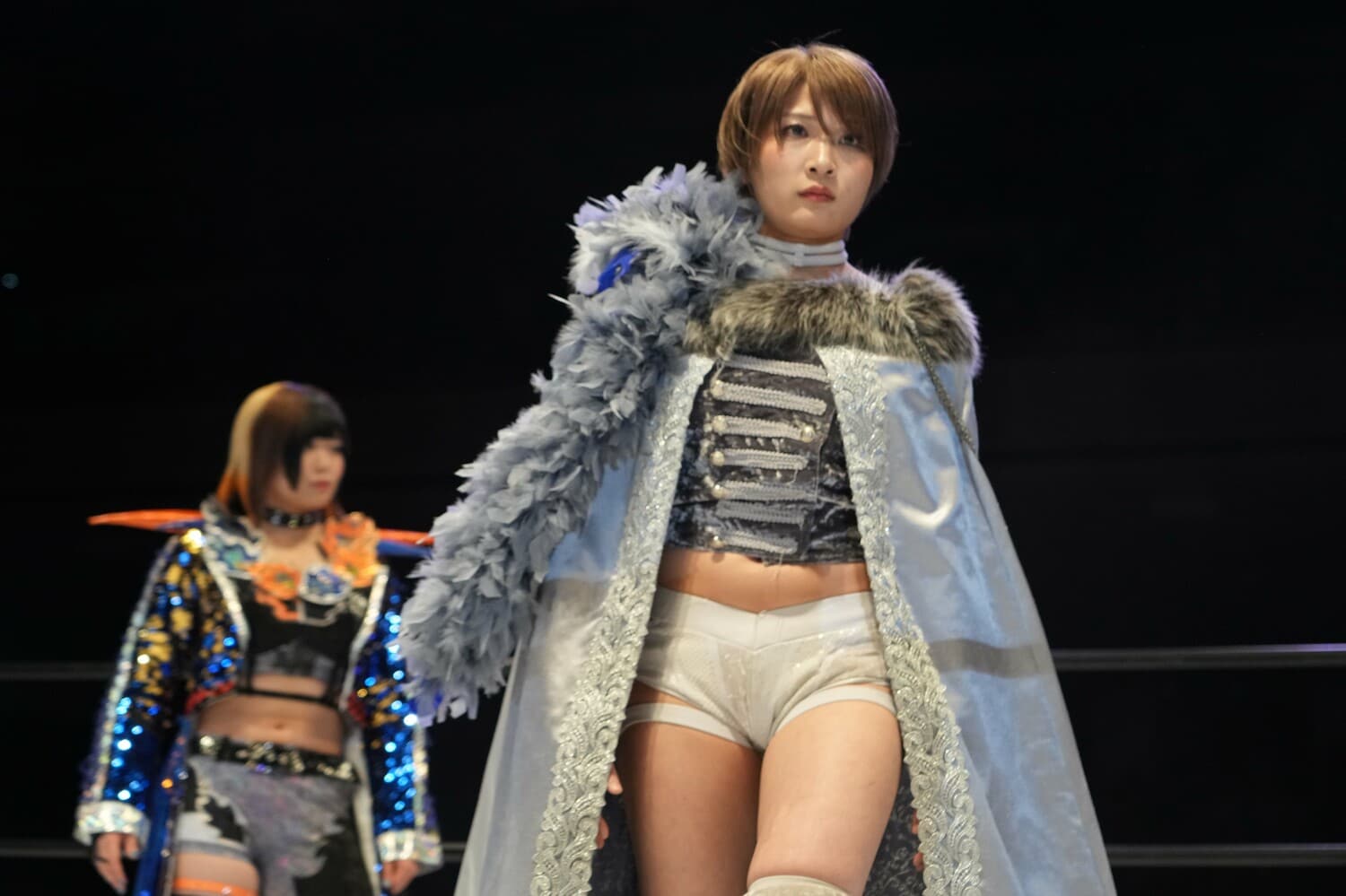 2度目の“白いベルト”挑戦となるMIRAI戦に挑んだ安納サオリ ©Essei Hara