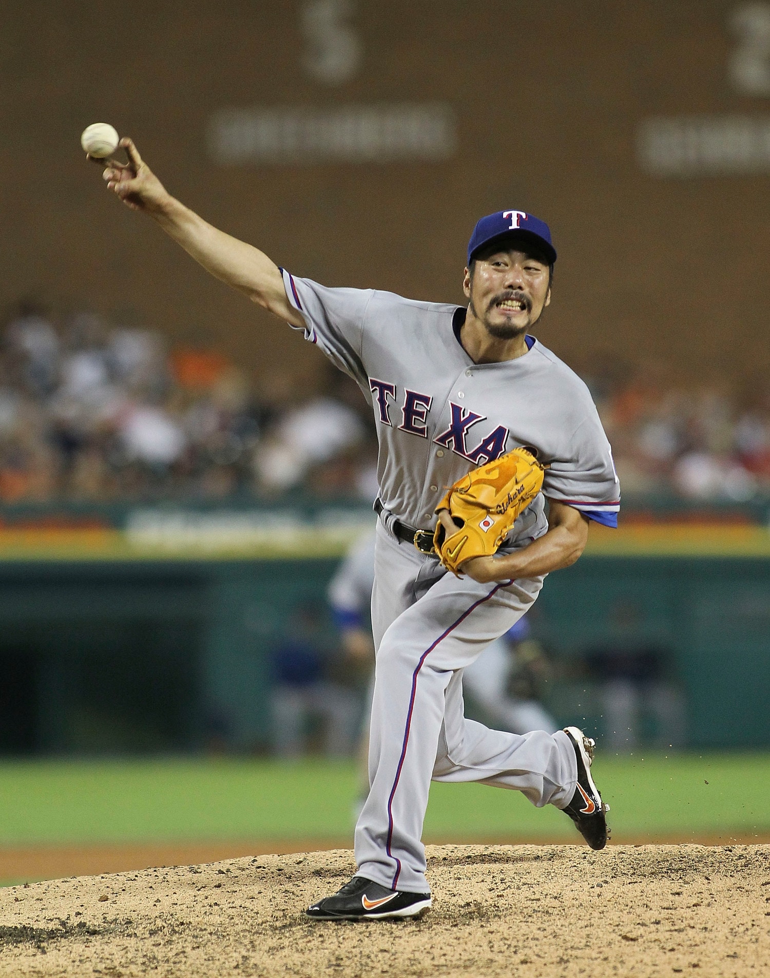 レンジャーズ時代の上原 (C)Getty Images