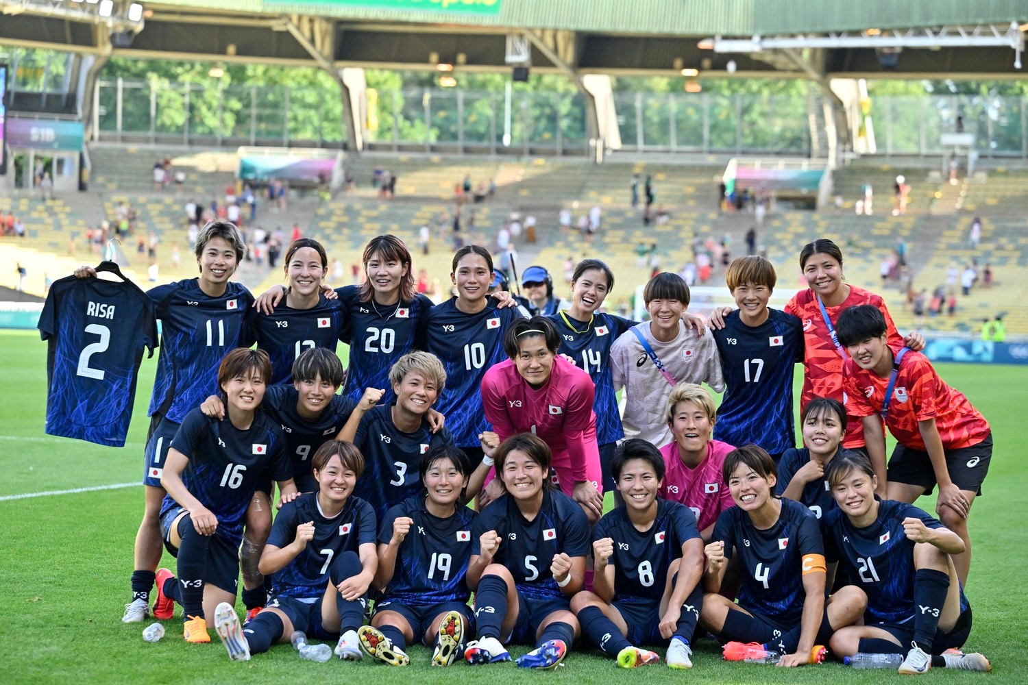 ナイジェリア戦に勝利し、準々決勝進出を果たしたなでしこジャパン　©Takuya Nakachi/JMPA