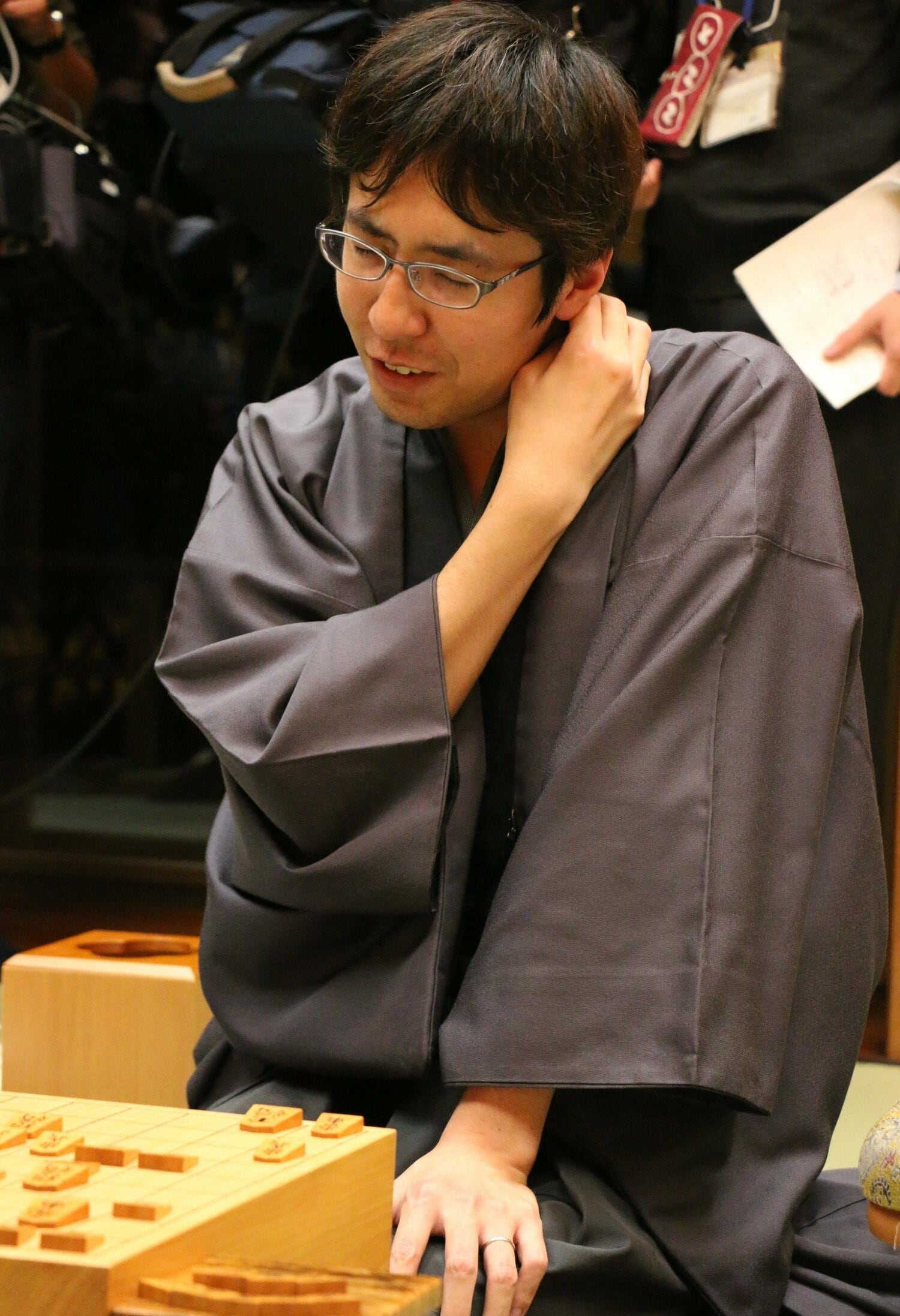 2018年竜王戦第5局での広瀬 ©Shintaro Okawa