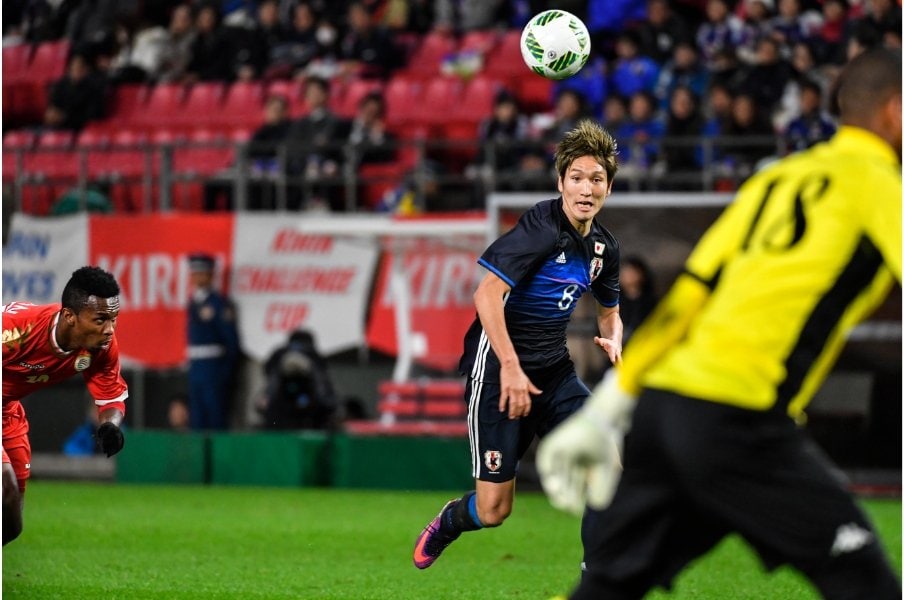 ハリルジャパン時代の原口©Takuya Sugiyama