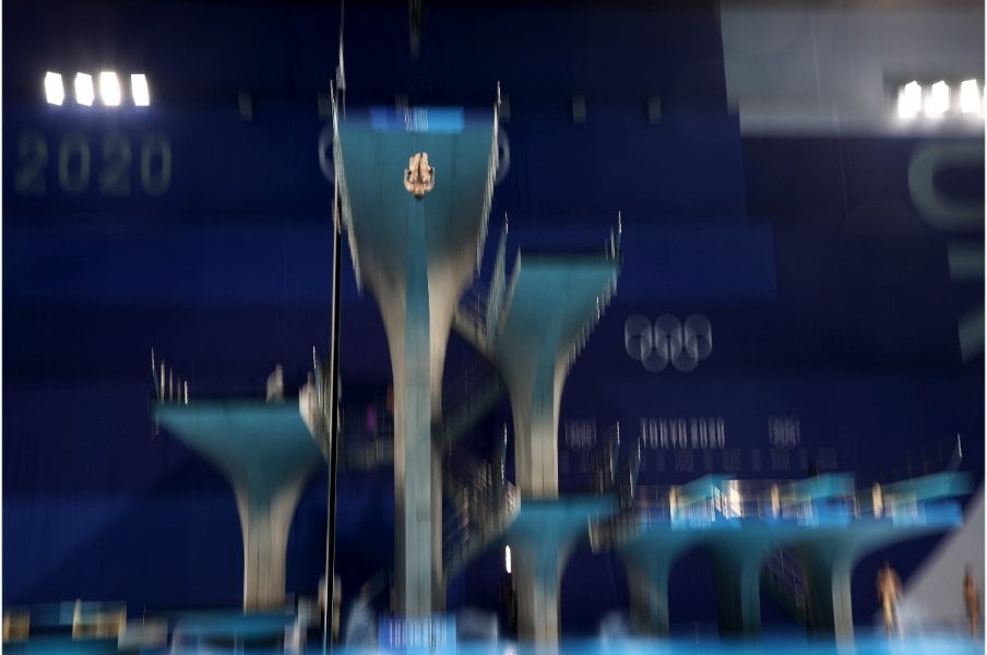 東京五輪での玉井の演技©Getty Images