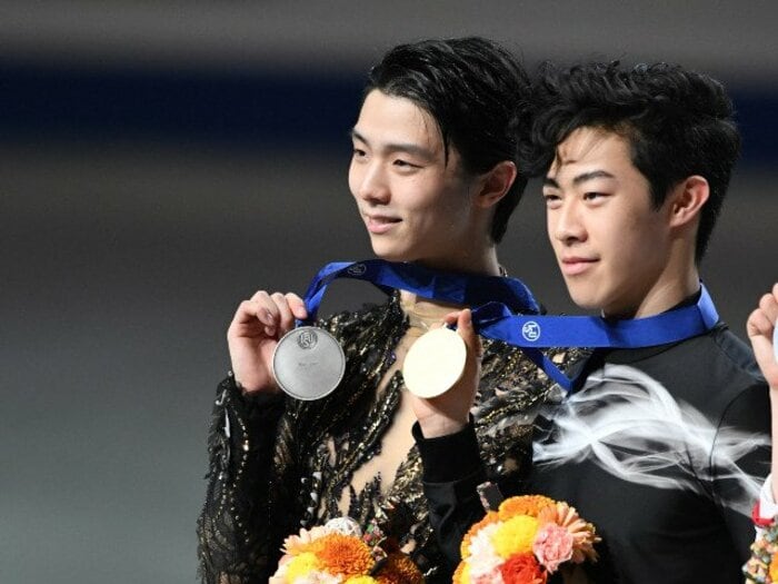 羽生結弦とネイサン・チェンの美。世界選手権で語り継がれる名勝負。＜Number Web＞ photograph by Asami Enomoto