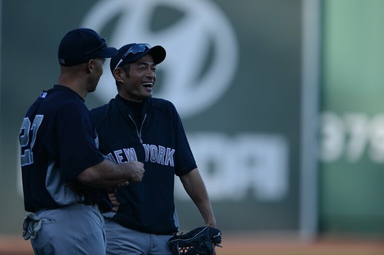 ヤンキース時代のイチロー　©BUNGEISHUNJU