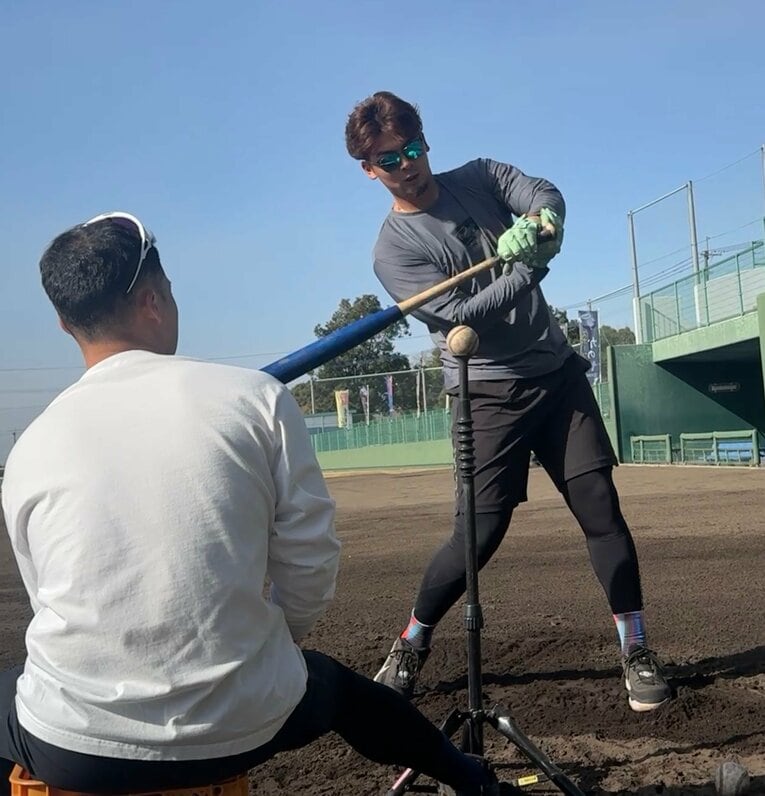 DeNA牧秀悟とのハードで愉快な自主トレ風景を特別公開　©Chiba Lotte Marines